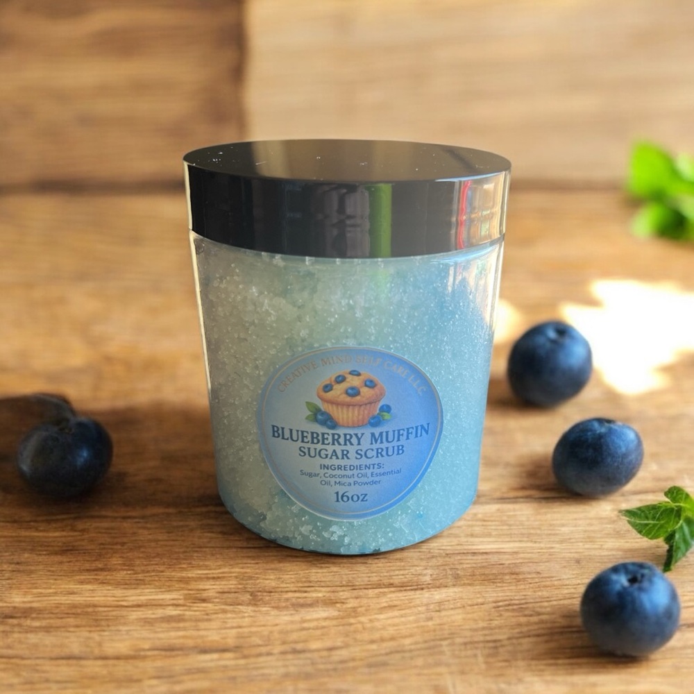 Handcrafted Blueberry Muffin Sugar Scrub